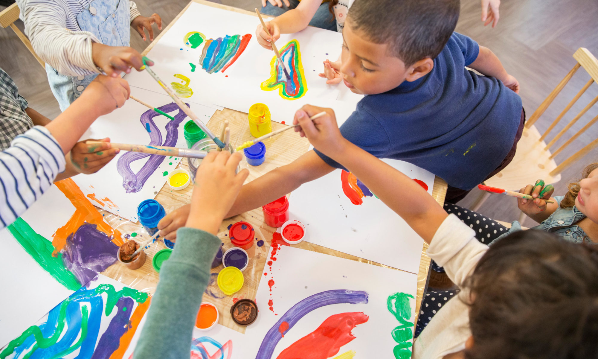 sea scale children painting